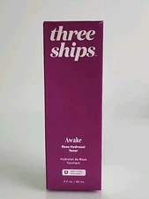 Three Ships Awake Rose Hydrosol Toner 2 fl oz