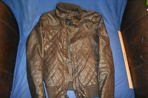 black rivet bomber jacket