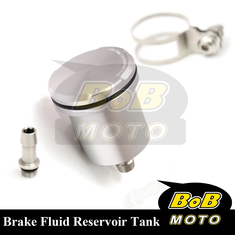 Tanque de depósito de líquido de frenos trasero CNC Silver Racing para Suzuki SV 650 S 2002-2012 Foto 3 de 4