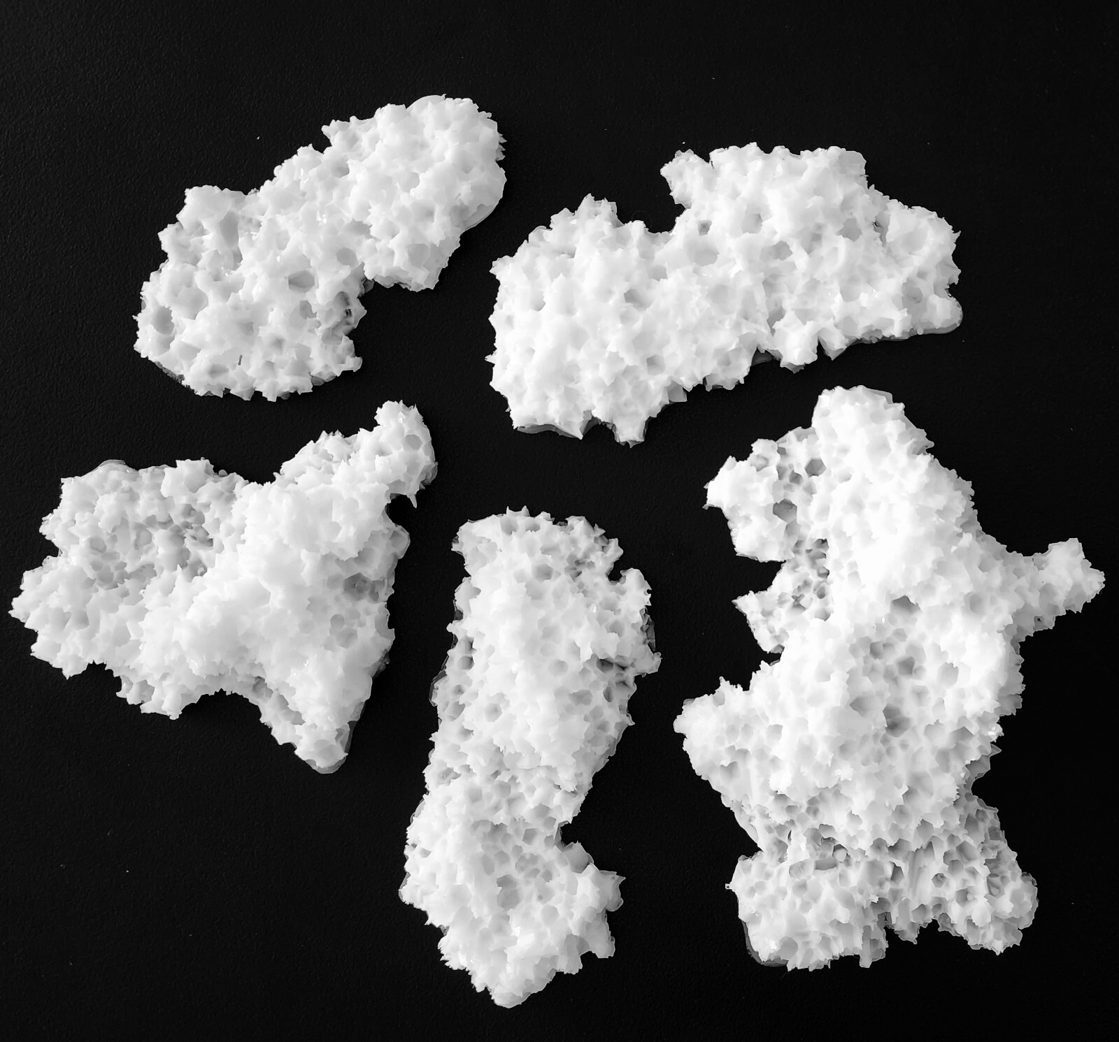 Set 5 ISLAND Druzy Cluster Silicone Inserts AU