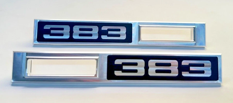 1969 Chevy Chevelle '383' эмблема боковой габаритный фонарь ободок переднее крыло - Изображение 2 из 4