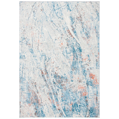 SAFAVIEH Tulum Collection TUL210A Ivory / Blue Rug