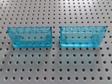Lego 2 x Cockpit Front Scheibe 4176 transparent hellblau 2x6x2 4559 3404 7945