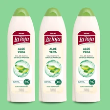 La Toja Aloe Vera Shower Gel with Mineral Salts- 18.6 fl oz (3-Pack)