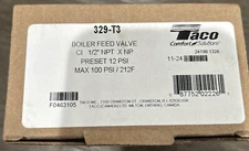 Taco 329-T3 Cast Iron 1/2-Inch FPT x 1/2-Inch FPT Pressure Reducing Valve