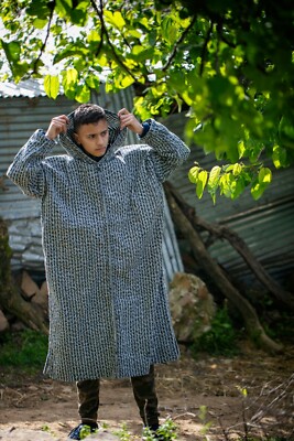 Men festival jacket Wool handmade Djellaba, Casual jacket