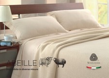 Couverture Pour Lit en Laine Mérinos Modèle Abeille