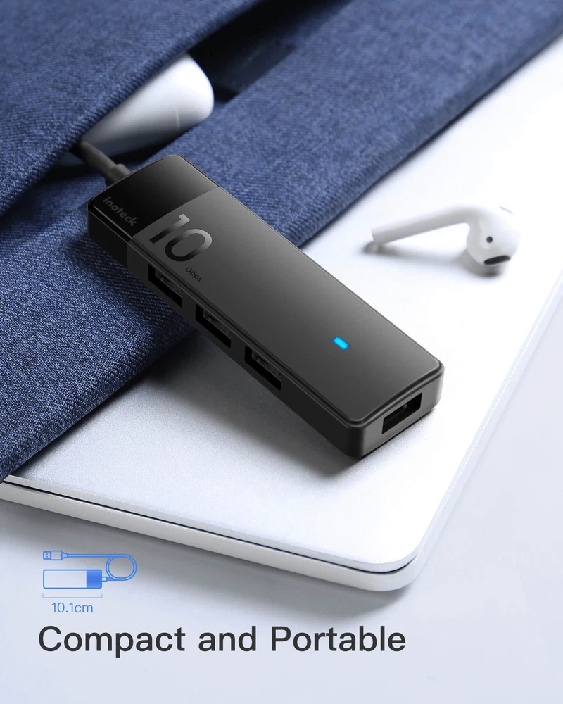 Inateck 4-Port USB 3.2 Gen 2 Hub for Windows and Mac