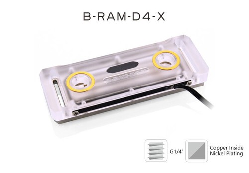 Bykski RAM Water Cooling Block for Dual Channel 2pcs RAM or 4 Channel 4pcs - 第 15/16 張圖片