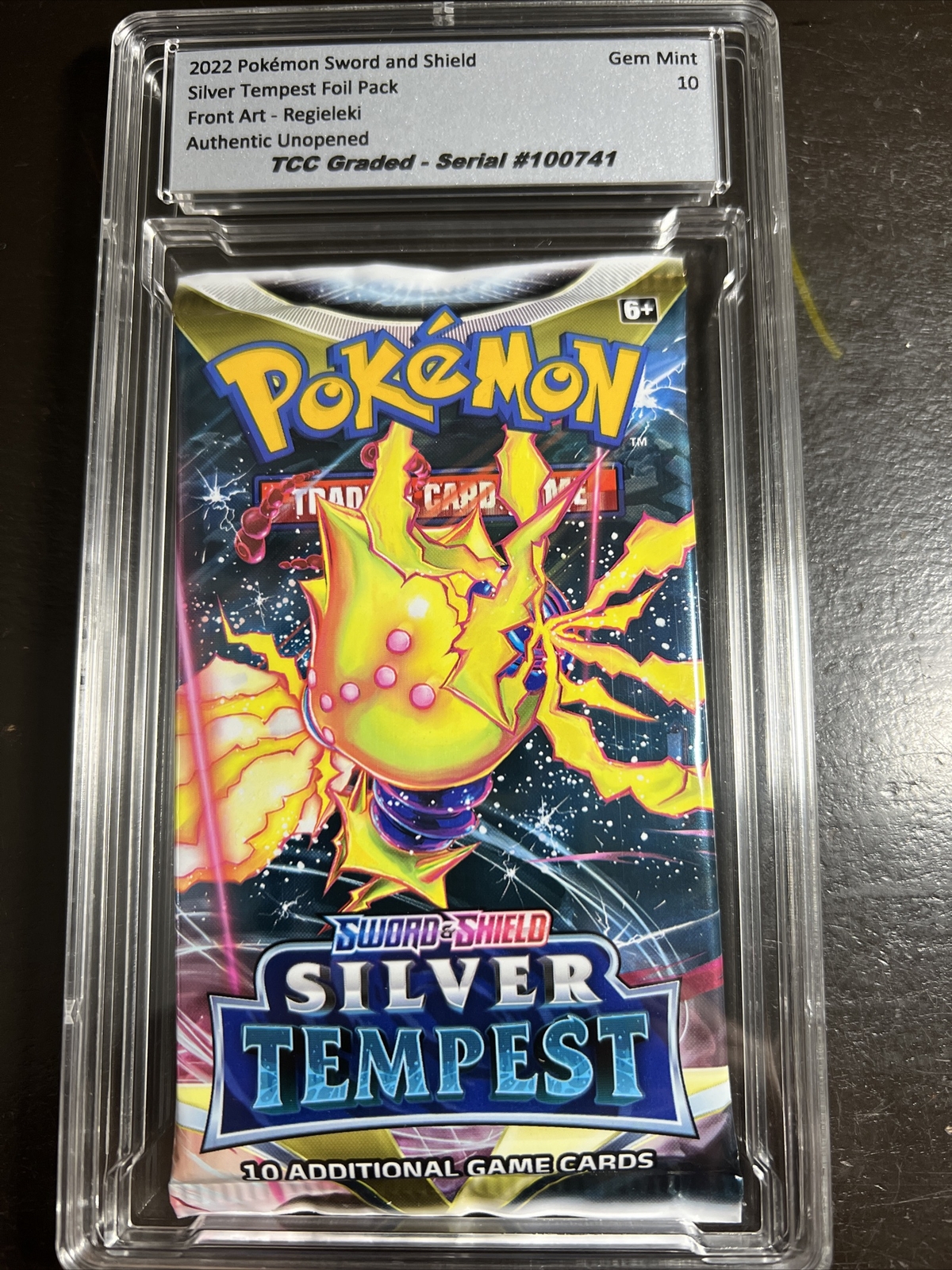 Pacchetto Foil Pokémon 2022 Silver Tempest Regieleki foto 2
