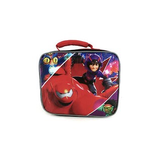 Big Hero 6 Rectangular w Red Baymax Lunch Bag Box Kit Insulated BLACK NEW | eBay