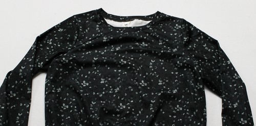 OshKosh B'Gosh Girl's Printed Knot Front Sports Blouse BE5 Blue Size 12 NWT - Picture 2 of 3