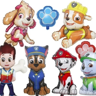 18" PAW PATROL SKYE CHASE MARSHALL RUBBLE KIDS PARTY FOIL BIRTHDAY BALLOONS UK