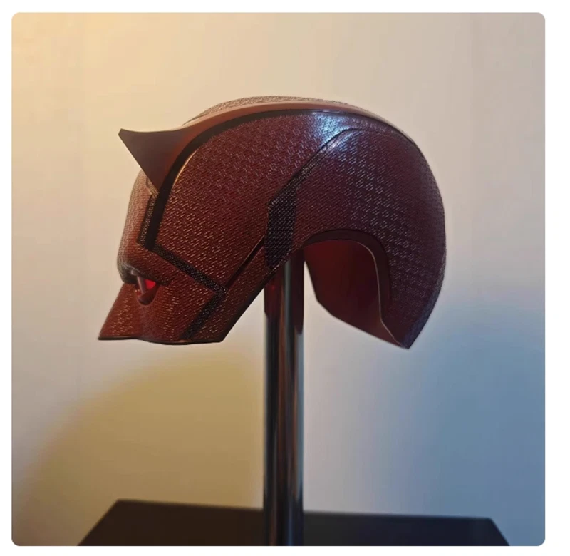 Daredevil Matt Murdock Movie Cosplay Helmet Cowl Half Mask ABS Painted Blk / Red - Bild 3 von 4