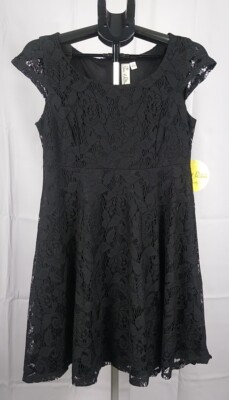 Emma And Michele NEW WITH TAGS Black Lace Women's Dress Size 8