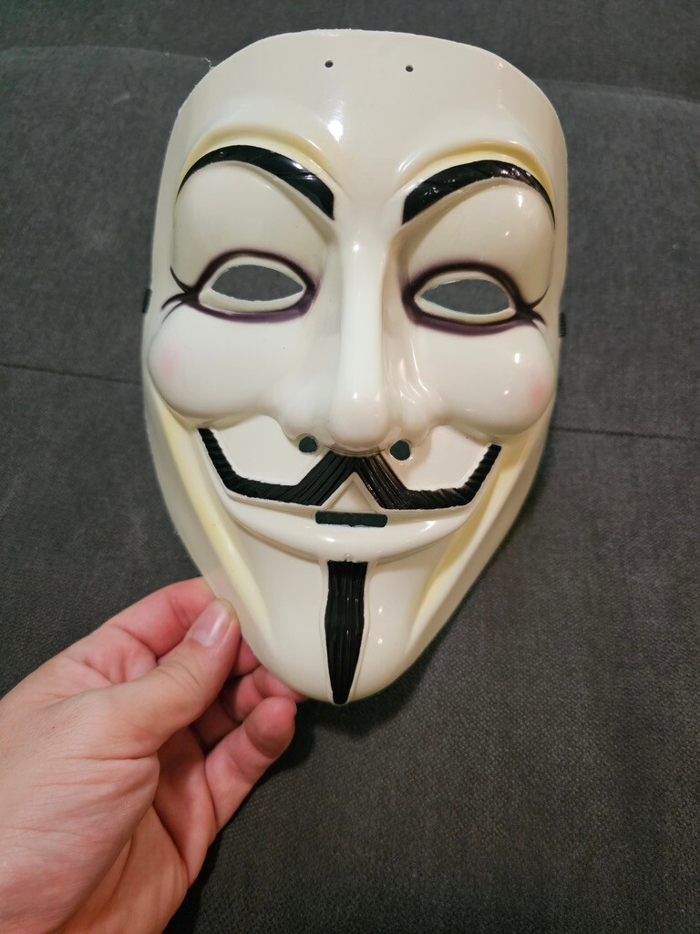 V for Vendetta Guy FAWKES Anonymous Mask Halloween Co… Gem