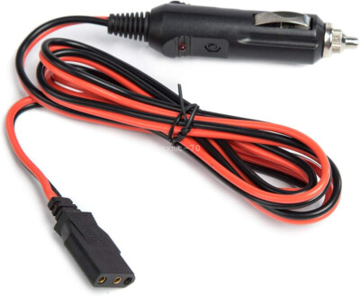 CB Radio Power Cable 3-Pin Plug & Car Cigarette Lighter Socket 12V for Uniden