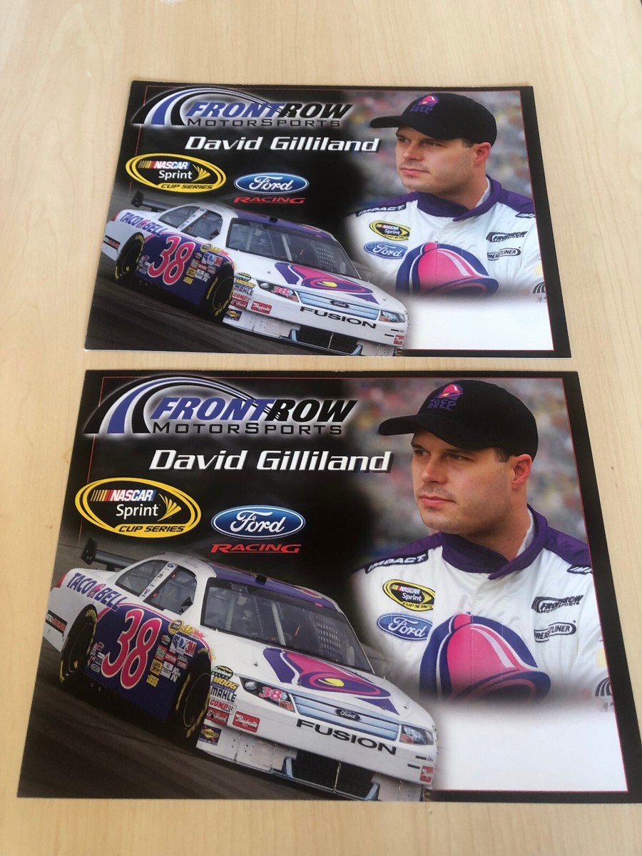 LOT of 2 DOUBLE SIDED Travis Kvapil #34 & David Gilliland #38 Hero