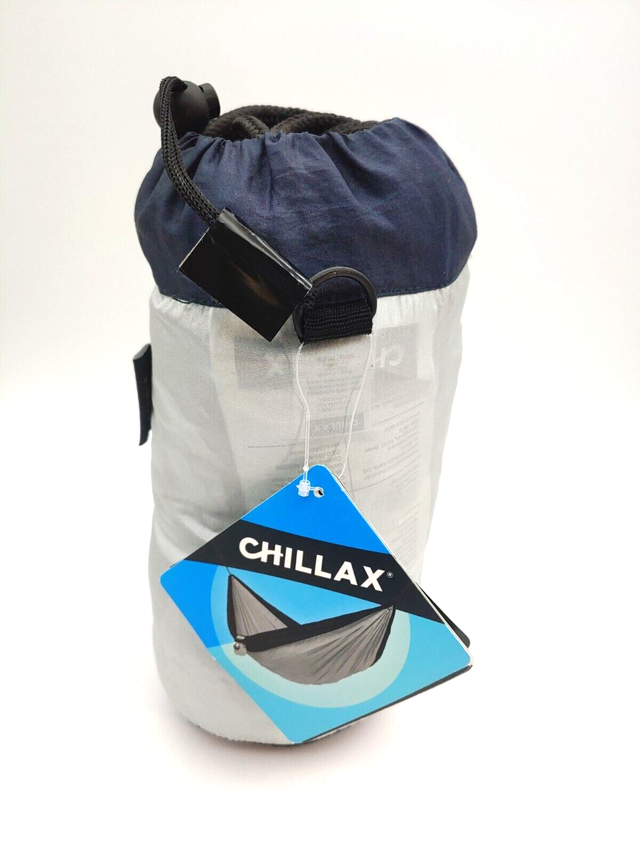 CHILLAX Double Travel Hammock Integrated Suspension System Gray