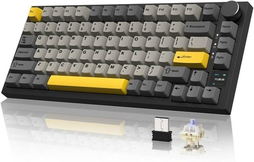 AJAZZ AK820PRO 75% Wireless Mechanical Gaming Keyboard,2.4GHz/Bluetooth/USB-C - Picture 11 of 34