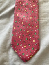 Vineyard Vines Tie-Pink-Silk-Lemons Limes-Made in USA