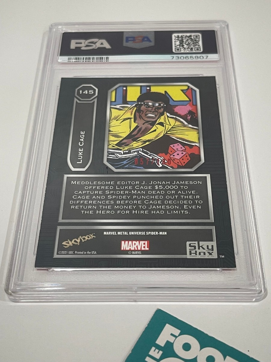 2022 MARVEL METAL UNIVERSE SPIDER-MAN LUKE CAGE PRECIOUS GEMS RED 