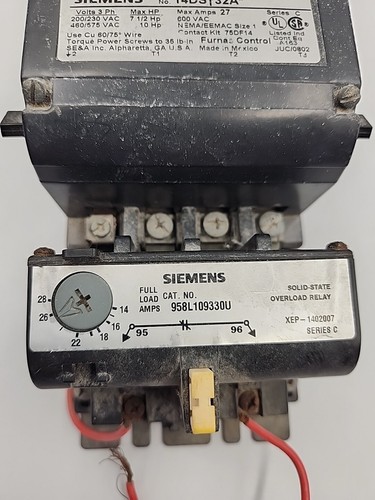 Siemens 14CS+32A* Solid State Overload Relay - Picture 4 of 4