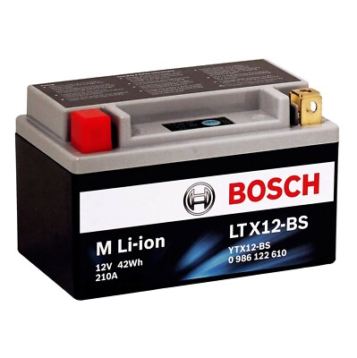Bosch 0986122610 LTX12-BS Motorcycle Battery, YTX12-BS, 3,5 Ah/210 A  UK