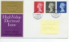 GB - First Day Cover - Machin -1970  - 3 values to 50p -  Pmk. PB