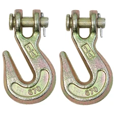 1/4" Clevis Grab Hooks for Wrecker Tow Chain Flatbed Trailer Tie-Down