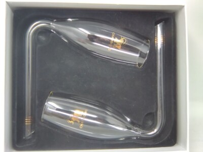 Chambong Rapid Champagne Set of Two Handblown Glasses 6 oz Mint in Box Classy AF