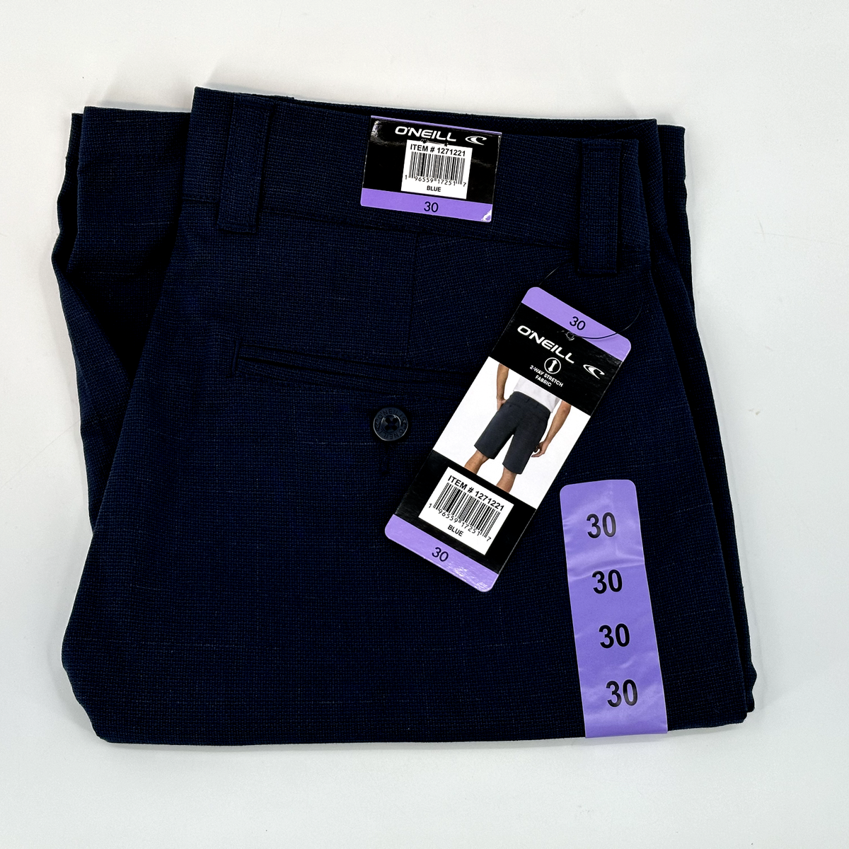 You O'Neill Stretch Men's Walk Short Comfort Stretch Side Pockets 10