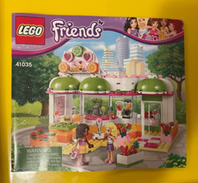 RETIRED LEGO FRIENDS: Heartlake Juice Bar (41035) COMPLETE SET WITH MANUAL