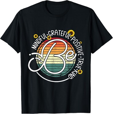 Vintage Motivation Tee, Mindful, Grateful, Positive, Be Kind Gift Unisex T-Shirt