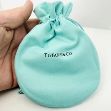 Tiffany & Co Extra Large Blue Jewelry Drawstring Storage Gift Pouch