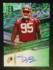 2018 Spectra Daron Payne Green Scope Prizm Refractor Rookie Autograph SP 21/99