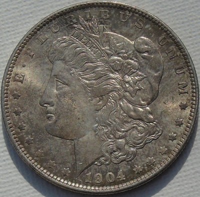 1904-O USA Silber Morgan Dollar 38mm 26,85g KM# 110 High Detail, schöne dunkle Töne