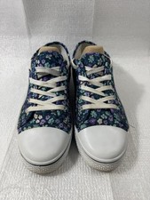 Womens Multi Floral Canvas Shoe Size 8 A06 