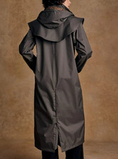 * JACK MURPHY MALVERN * CAPE TRENCH COAT / HOODED COUNTRY RIDING RAIN MAC *Sz 10