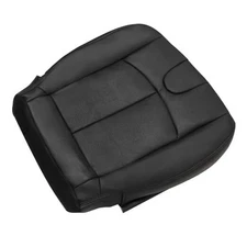  Driver Side Bottom Lower Replacement Perforated Leather Seat Cover #G Black
