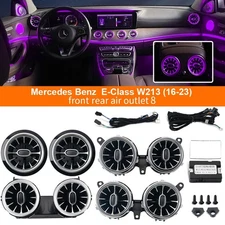 8PCS AC Vent Ambient Light For Mercedes Benz E Class W213 2016-2023 64 Colors