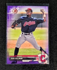 2017 Bowman Draft Juan Hillman Purple Refractor Indians #BD-26 226/250