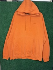 Rare Vintage 90s White Tag Orange Tonal Nike Hoodie XXL Made in USA