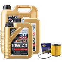 MotoröL Set Leichtlauf 10W-40 Liqui Moly 7 Liter + ÖLfilter FüR Renault Master