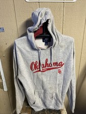 Vtg Oklahoma Sooners Hoodie J-America Sportswear Men  s Size XL Distressed Stains