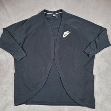 Nike Cardigan Sweatshirt Womens Medium Blue O...
