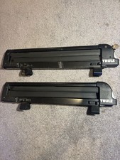 Thule 18 Inch Ski And Snowboard Rack Black Used With Key Locks Holds 4 Skis Thule 18 Inch Ski And Snowboard Rack Black Used With Key Locks Holds 4 Skis