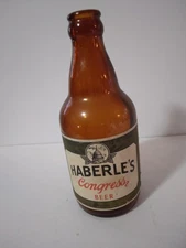 HABERLE CONGRESS IRTP STEINIE  BEER 12 OZ BOTTLE H-C BREWING, SYRACUSE NY