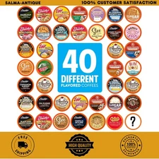 Two Rivers Flavored Coffee Variety Pack 40 Ct – Compatible With Keurig