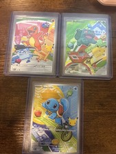 Pokemon First Partner Kantos Nm Charmander, Squirtle, Bulbasur